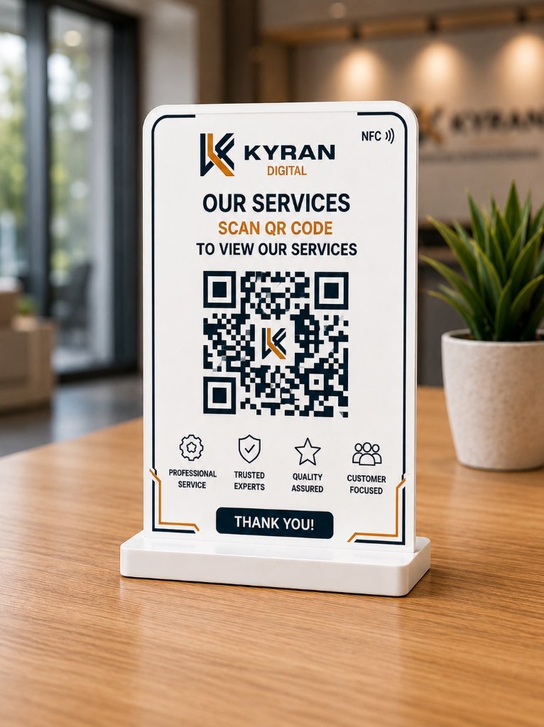 Quick Connect Menu Standee