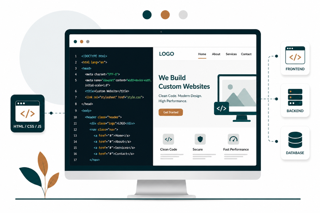Custom Coded Websites
